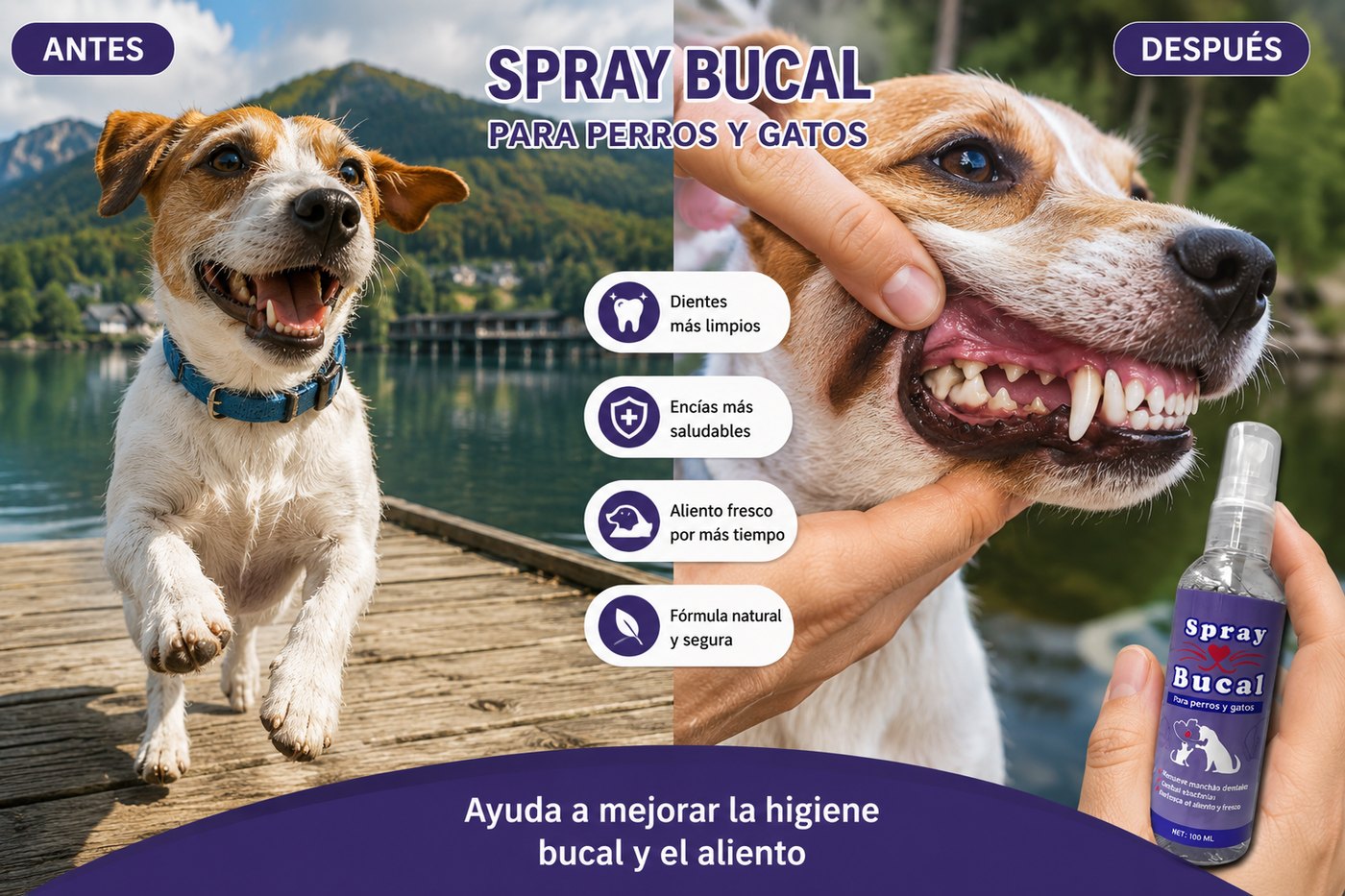 Spray Bucal para Mascotas
